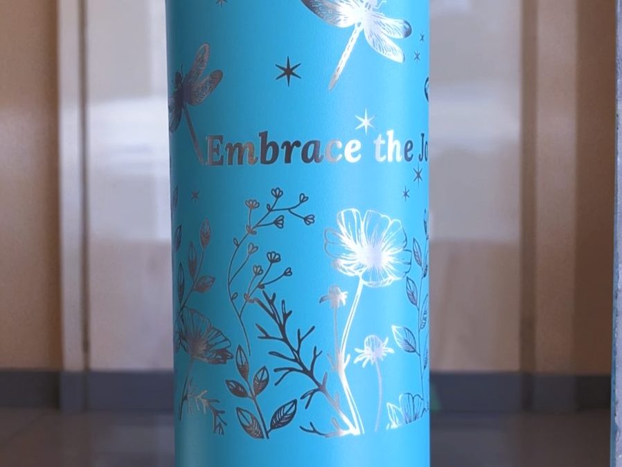 24 Oz Silver Plated Tumbler