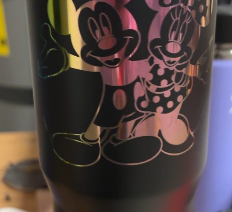 30 Oz Rainbow Plated Tumbler