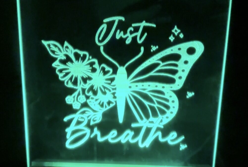 Backlit  Butterfly Mirror (Click For Video)