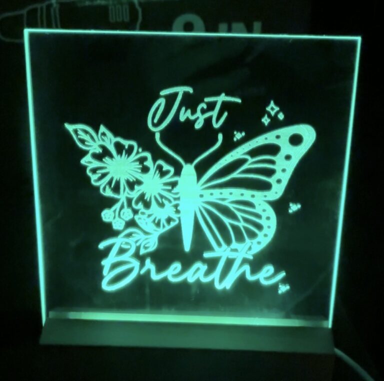 Backlit  Butterfly Mirror (Click For Video)