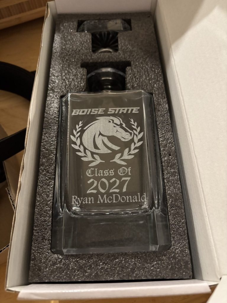 Customized Whiskey Decanter