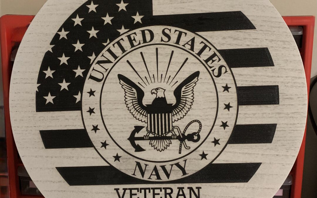 Wood Military Sign