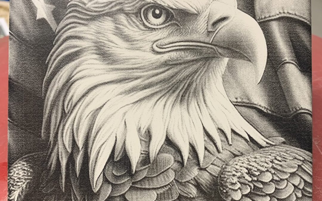 Bald Eagle on Ceramic Tile