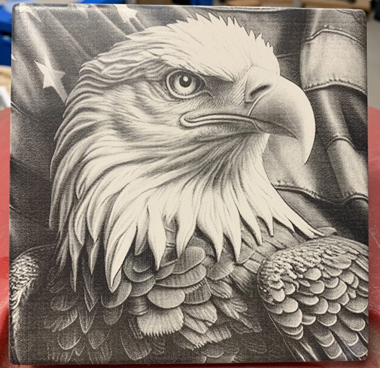 Bald Eagle on Ceramic Tile