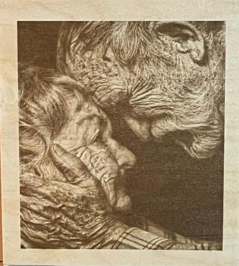 Picture Engraved on Wood