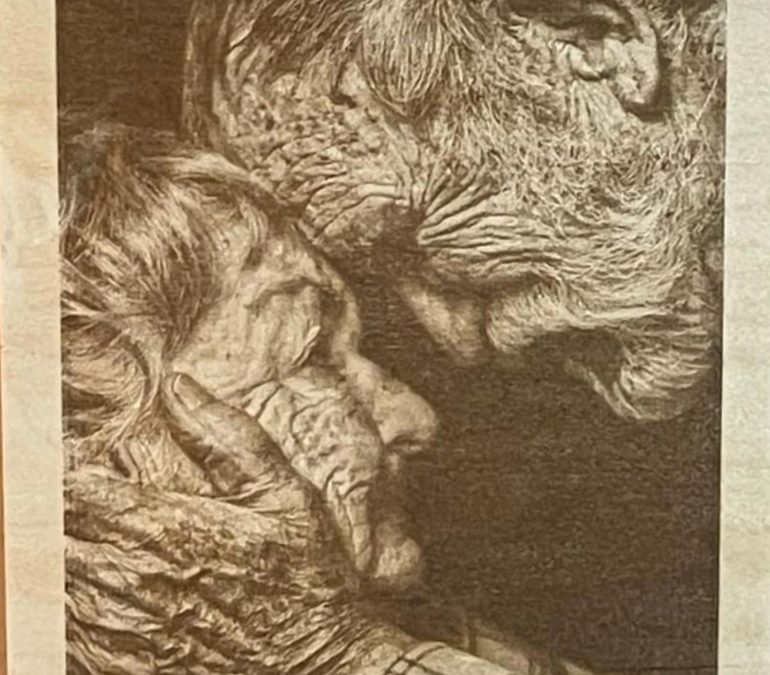Picture Engraved on Wood